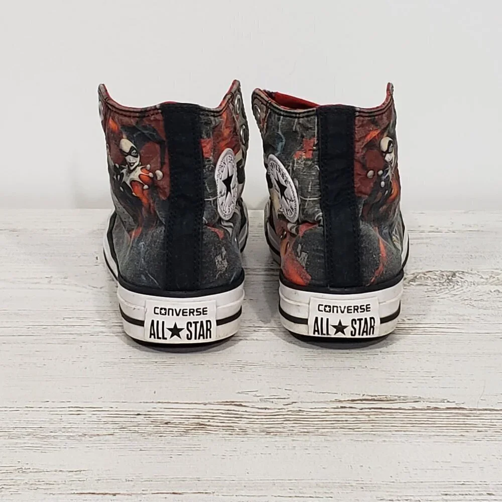 Converse All Star  Harley Quinn  High Top Sneakers  Women's 6   Men's 4